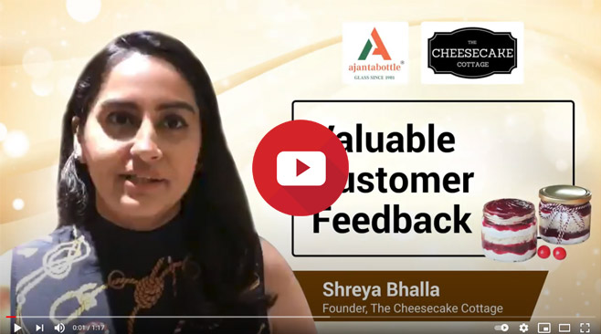 YDS LOGISTICS supplies best quality glass jars at best prices- Shreya Bhalla, The Cheesecake Cottage